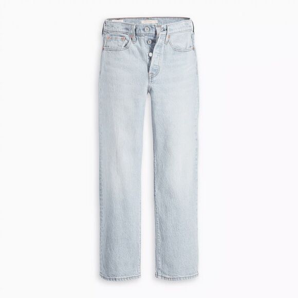 NWT $98 Levi's Wedgie Straight High Rise Ankle Jeans Light Wash Women Size 27x26 - Picture 2 of 13